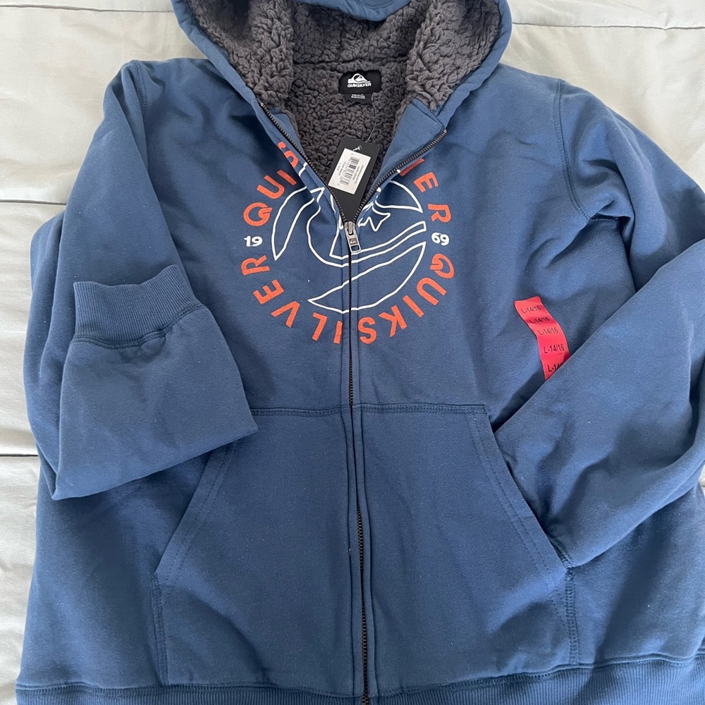 Quiksilver Kids Navy Blue Hoodie Jacket